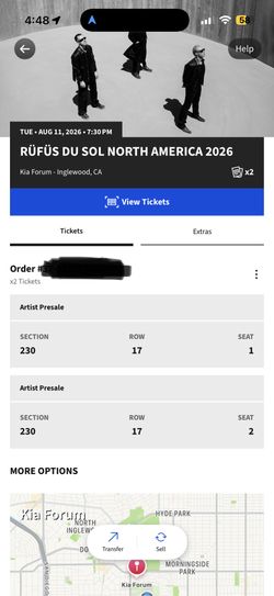 Rufus Du Sol Tickets