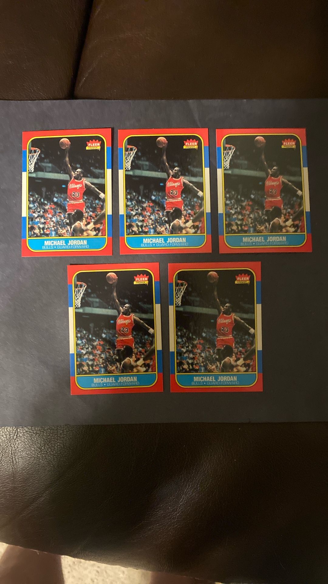 Michael Jordan Rookie Reprint Card Lot