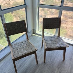 2 West Elm Chairs 
