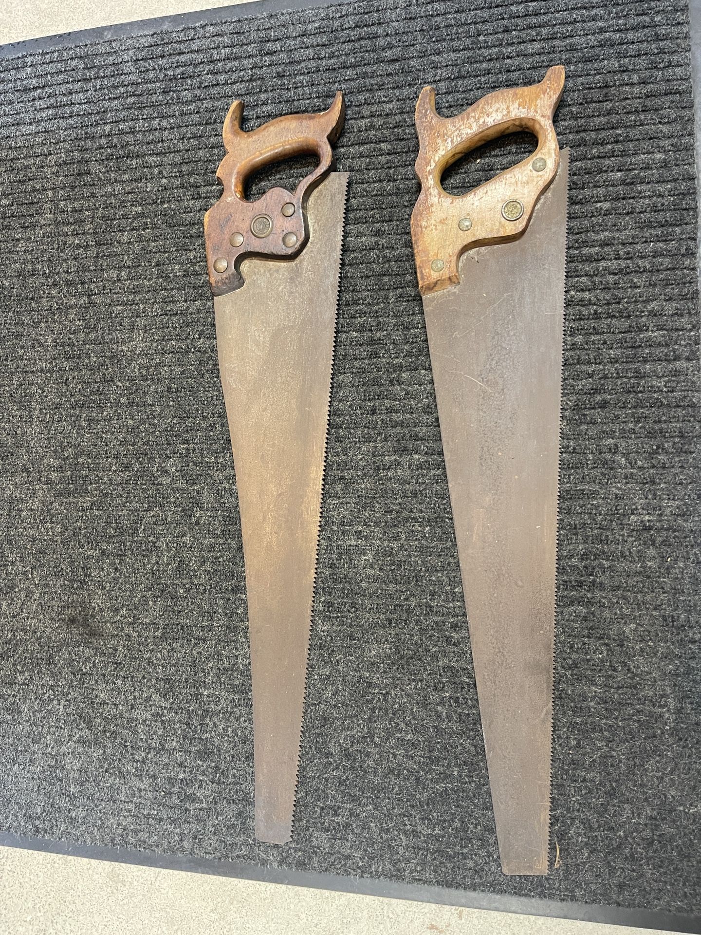 2 Vintage And Antique Disston & Sons Hand Rip Saw 26”