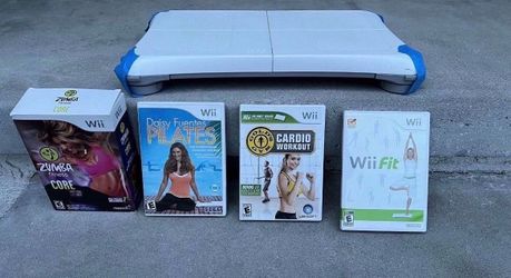 WII fit board and fitness games
