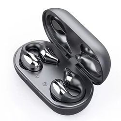 Brand New TWS Wireless Headphones Bluetooth 5.2 Bone Conduction Earphones Earclip Design Touch Control LED Earbuds Sports Headsets