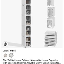 4 Tiers Narrow Storage Cabinet 