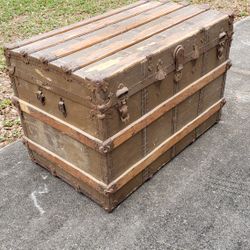 Antique Trunk - Nice Conversation Piece - -