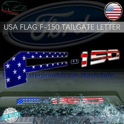US Flag Tailgate Emblem Letters for Ford F150 2018-2021 Rear Truck Logo