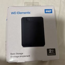 WD elements basic storage 2TB