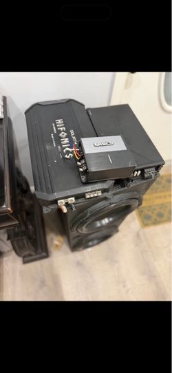 2 12 with box and 3 amps