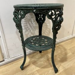 Cast Iron Flower Table 
