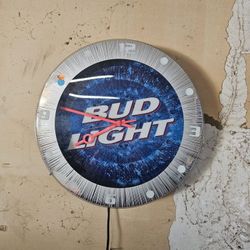 Vintage Budweiser Beer Signs & Clock