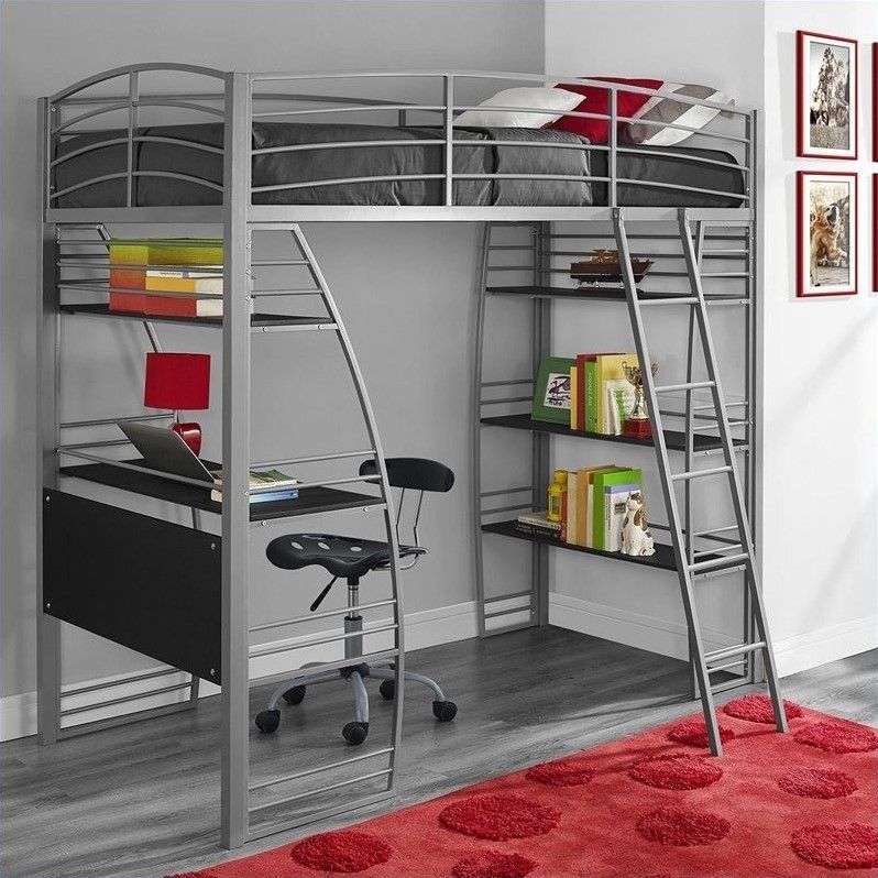 Twin loft bed frame