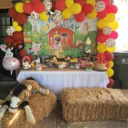 Farm Party Backdrop