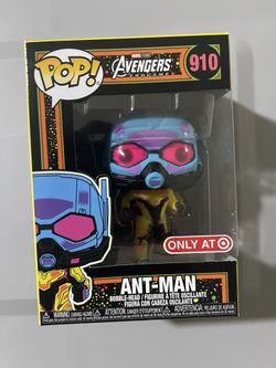 2021 New Marvel Avengers Endgame ANT-MAN Target Exclusive Blacklight Funko Pop