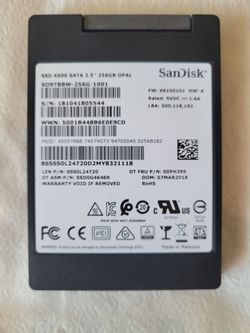 Used SSD SanDisk X600 2.5" 256GB OPAL