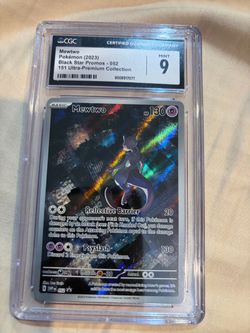 CGC 9 Mint Mewtwo Black Star Promo SVP 052