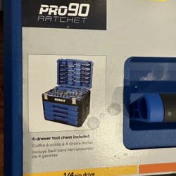 Brand New/ Never used - Kobalt 189-Piece Standard (SAE) and Metric Combination Polished Chrome Mechanics Tool Set (1/4-in; 3/8-in) 