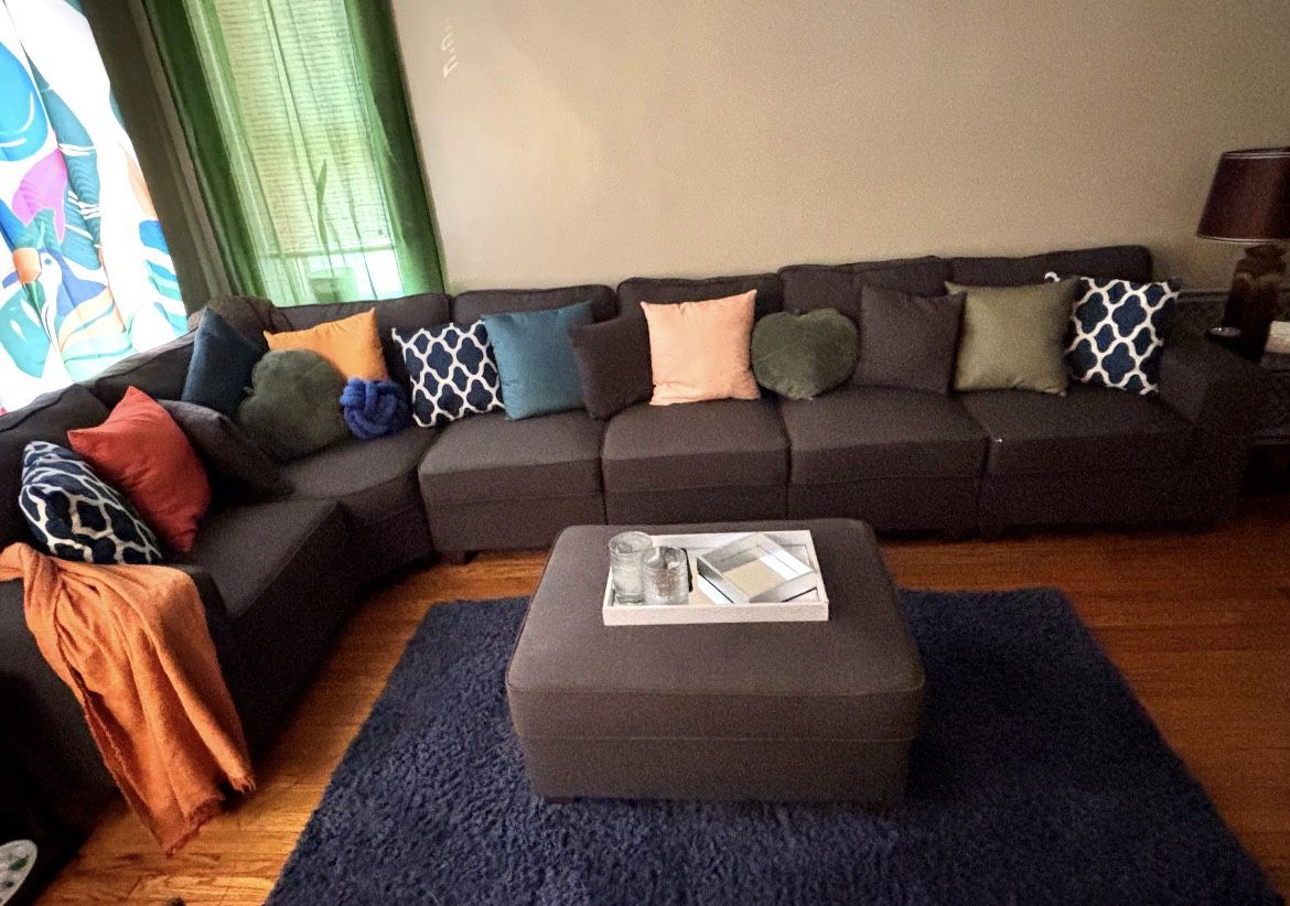 Sectional With Ottoman