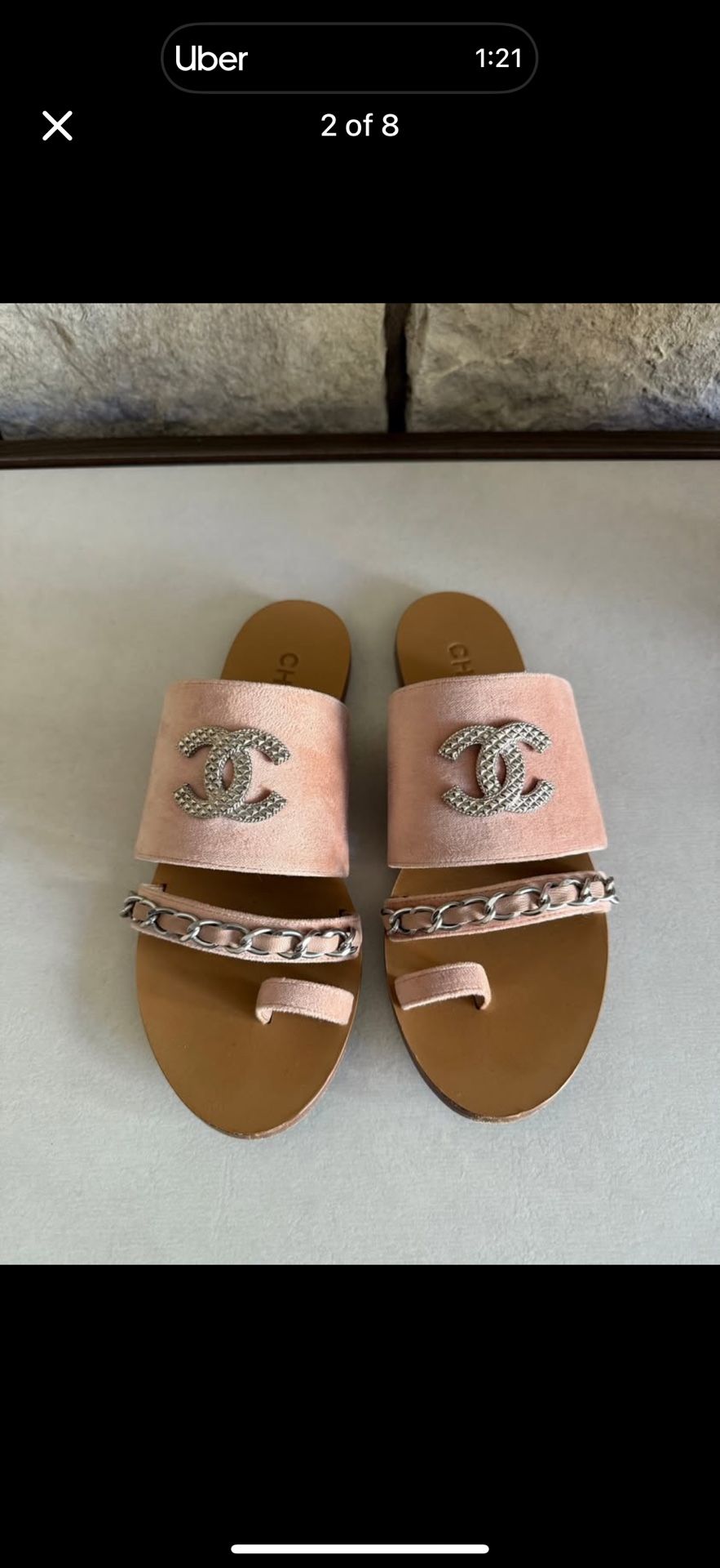 Blush Pink Chanel Mules - Size 38.5 Only Worn Once!!!!
