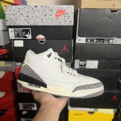 Jordan White Cement Reimagined 3s size 12.5 VNDS