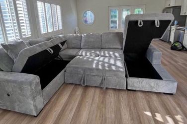 New X-Large sleeper sectional couch / free delivery