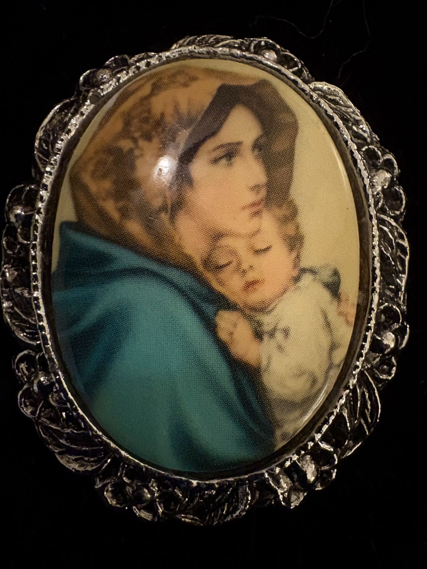 Madonna and Child Brooch