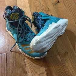 “Adidas Derrick Rose D Rose Basketball Shoes Men’s 8.5 Teal Gold