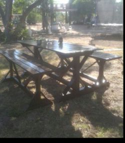 TABLE/BENCHES MADE TO ORDER