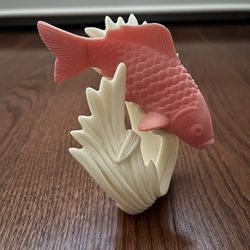 Vintage, Coralei Of Hawaii Handcrafted, Cultured, Coral, Big Mouth Bass  Statue