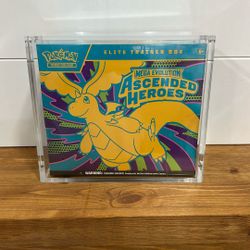 Pokemon ETB Acrylic Case Protector Only. New In Box