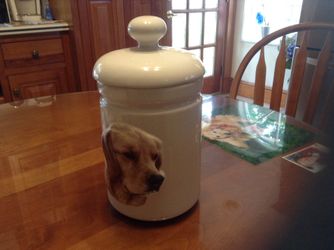 Golden Retriever treat jar