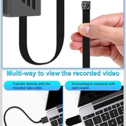 64GB Mini Video Cameras 1080P Portable Nanny Video Loop Recorder with Motion Detection Security Cameras for Outdoor Home Office Security(No WiFi Funct