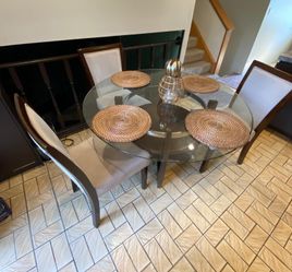 Dining table and chairs