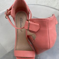 Pink Wedge Heels 