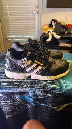adidas ZX 8000 Bape Undefeated Black Size 9