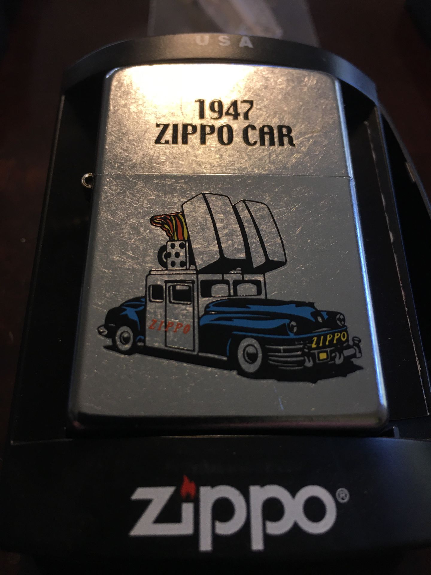 New ZIPPO 1947 CAR LIGHTER WITH FLINTS !