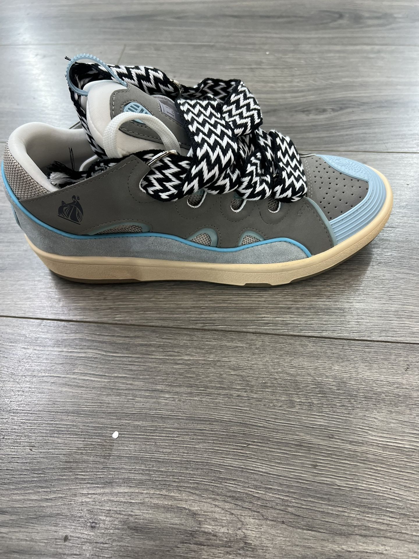 Lanvin Blue Grey Sneakers,New Products : American Fashion Style Bags On Sale