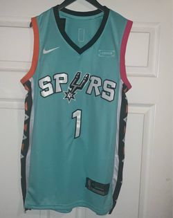 Victor Wembanyama #1 San Antonio Spurs Light Blue Vapor Stitched City Edition Jersey Adult Mens Medium New with Tags