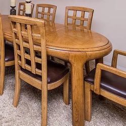 8 Chair Dining Table- Adjustable -  Wood