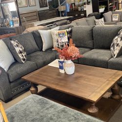 Dark Grey 2pc Sectional 🌟 $1599