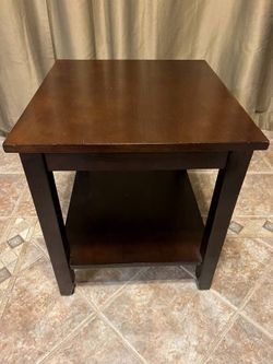 Espresso Side Table