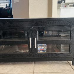 Black Corner TV Stand