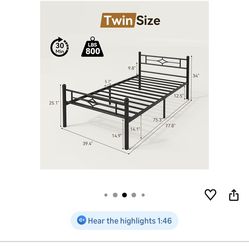 Twin bed frame
