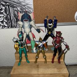 Power rangers figures bundle lot