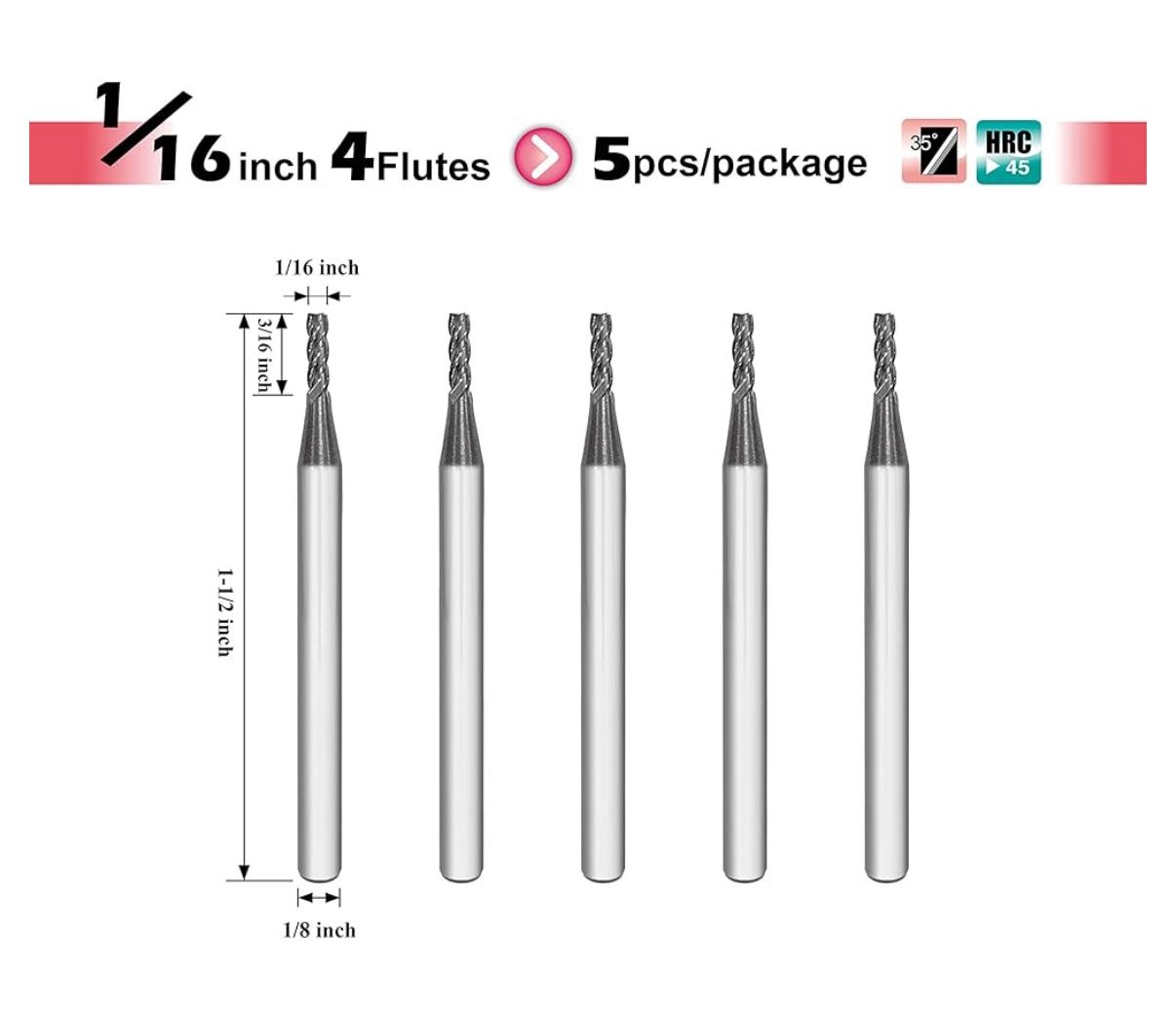 Micrograin Carbide Square End Mill