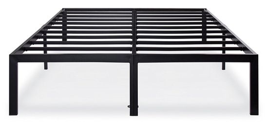 Olee Sleep 14 Inch T-3000 Heavy Duty Steel Slat Bed Frame 14BF04F