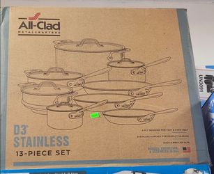 All-Clad D3 STAINLESS 13pc set