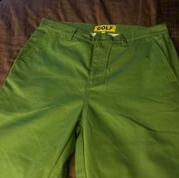 Golf Le Fleur green trousers