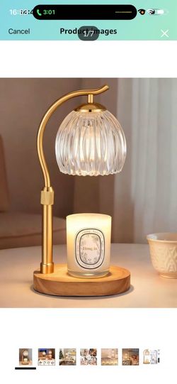 Brand new in box Candle Warmer Lamp with Timer & Dimmer, Adjustable Height Flower Wax Melt Warmer, Cozy Home Decor, House Warming Gifts,Vintage Birthd