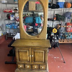 Vintage Small Wood Dresser 