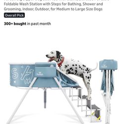 Furesh Big Dipper Dog Bath Tub with Stairs, Elevated 