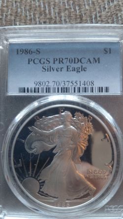 PR 70 DCAM / P3.5F Ultra Cameo Silver Eagles